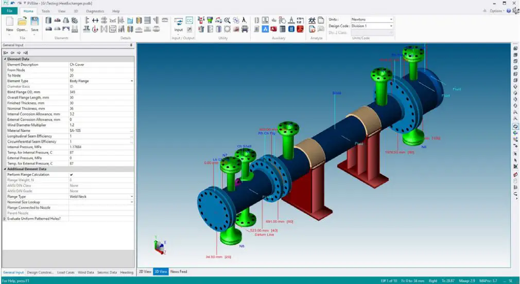 Application of PV Elite Software