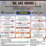 Walk-in Interview at TR Engineering