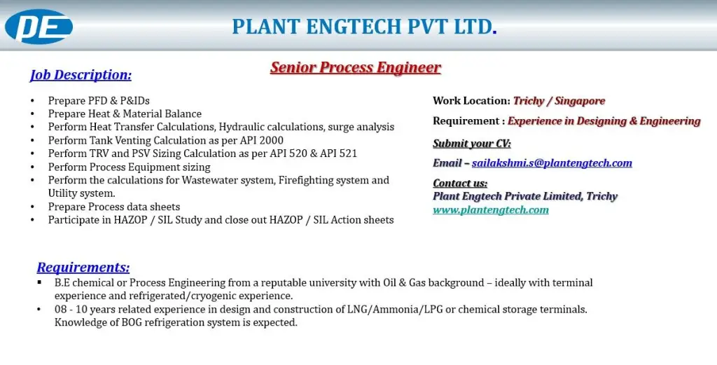 Senior Process Engineer