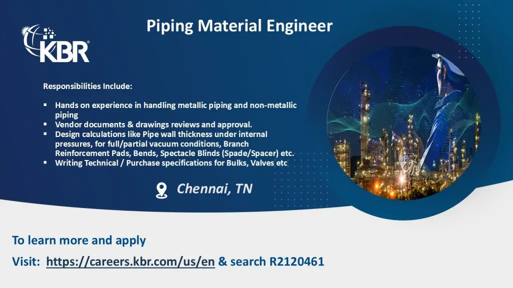KBR Piping Materials