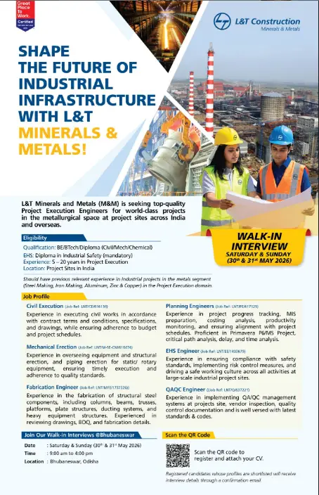 L&T walk-in 2026