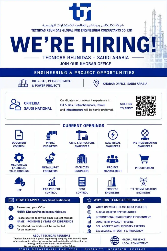 TRE Recruitment Saudi