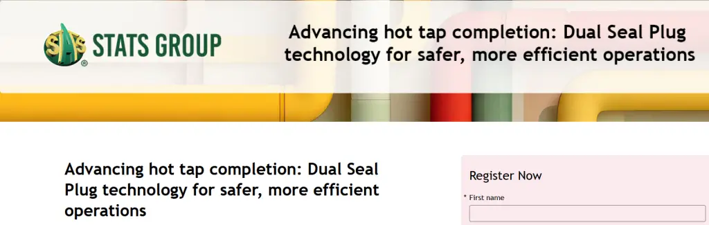 Free Hot Tap Webinar by Stats