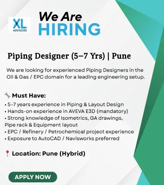 Piping Designers for Pune