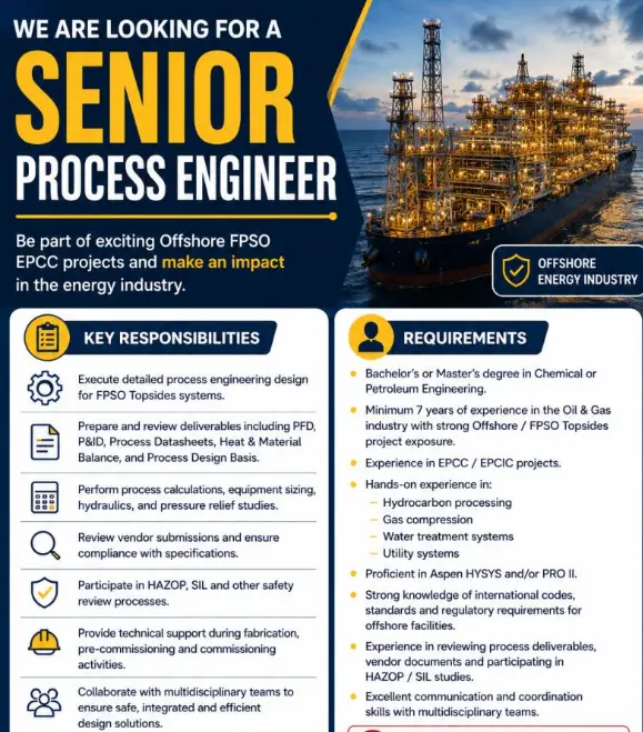 Senior Process Engineer for China