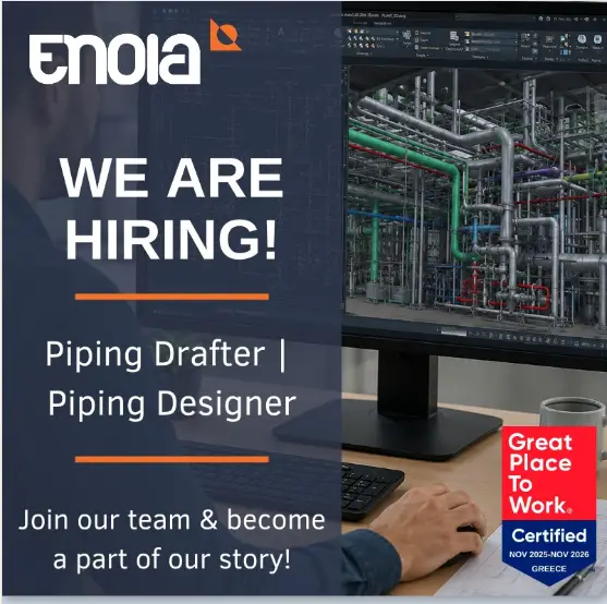 ENOIA hiring Piping Designer