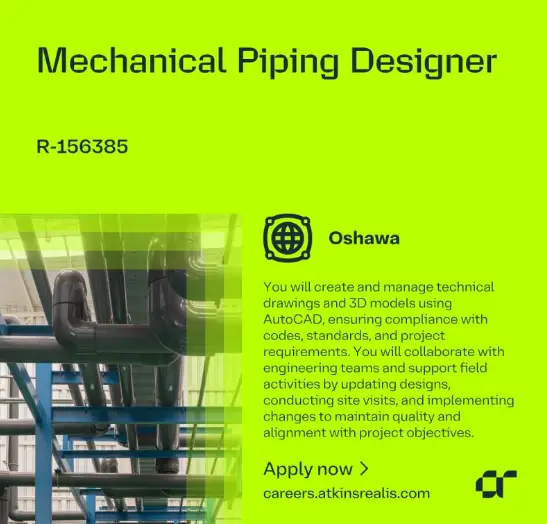 Piping Designer for Canada