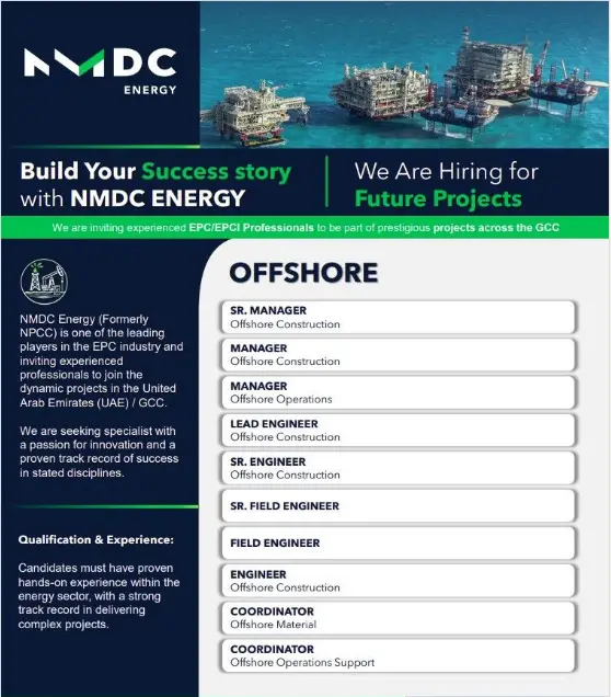 NMDC Career, UAE
