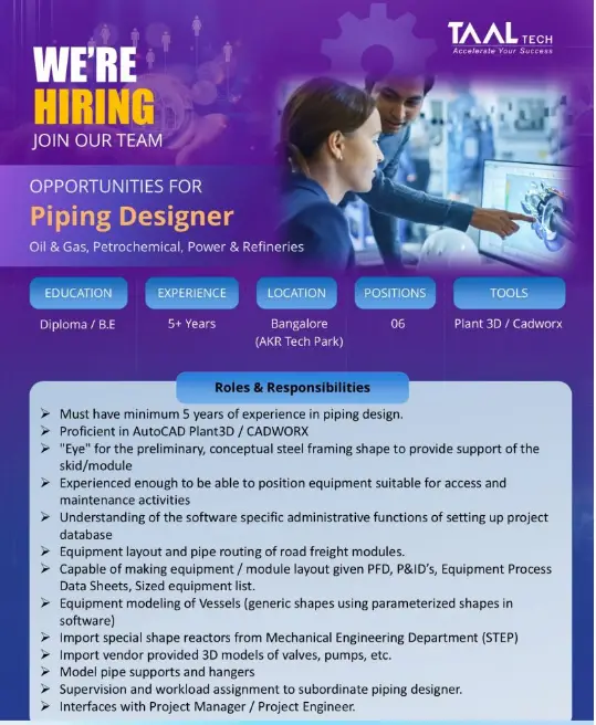 Piping Designer for Taal Tech