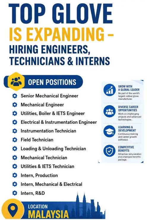 Top Glove Malaysia Hiring