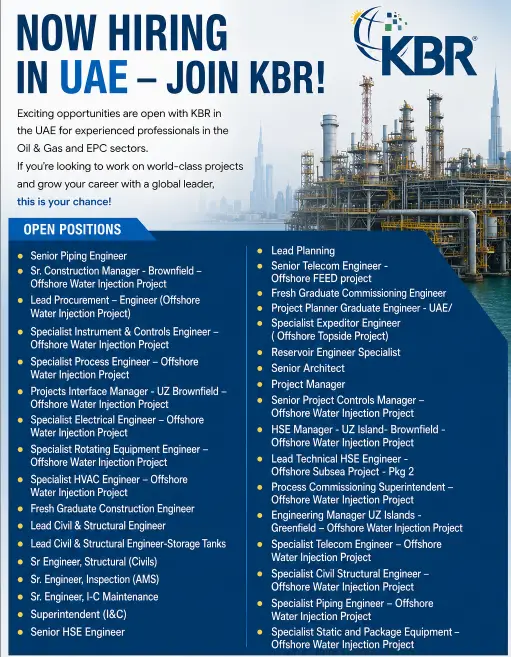 KBR UAE Recruitment