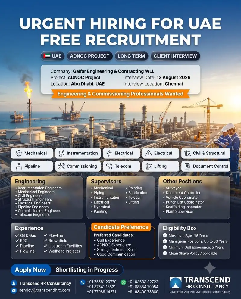 Galfar UAE Hiring
