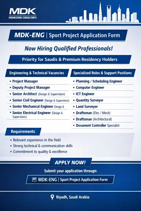 MDK Eng Saudi Hiring