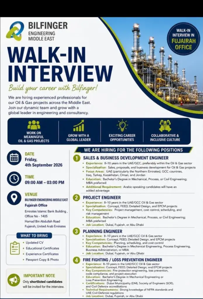 Bilfinger Walk-in