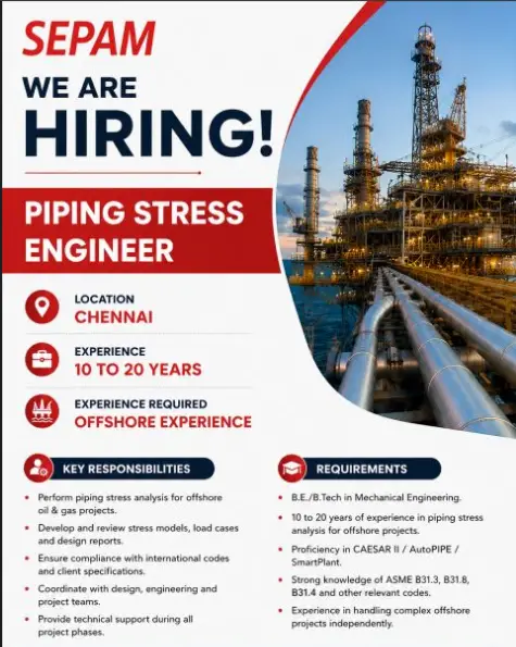SEPAM Piping Stress