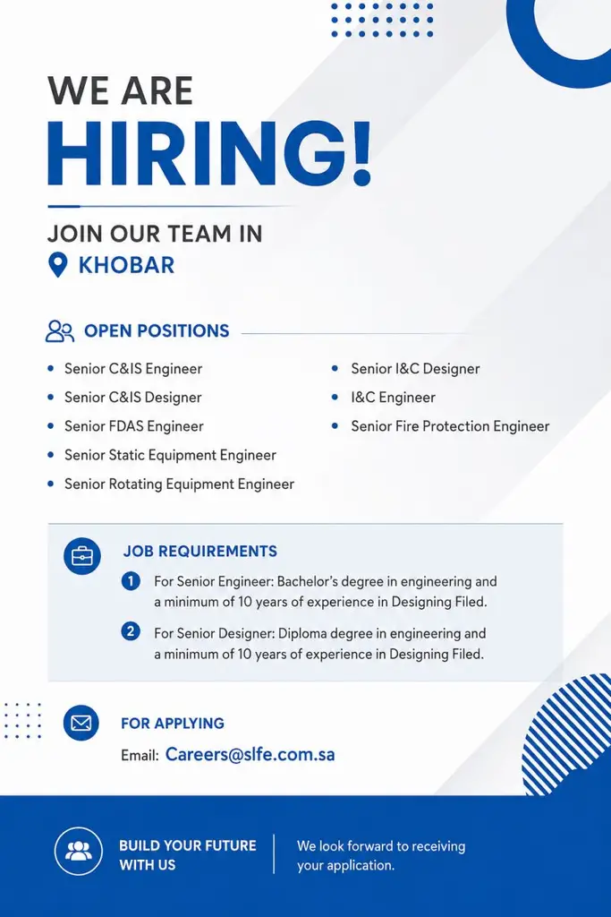 SLFE Khobar Hiring
