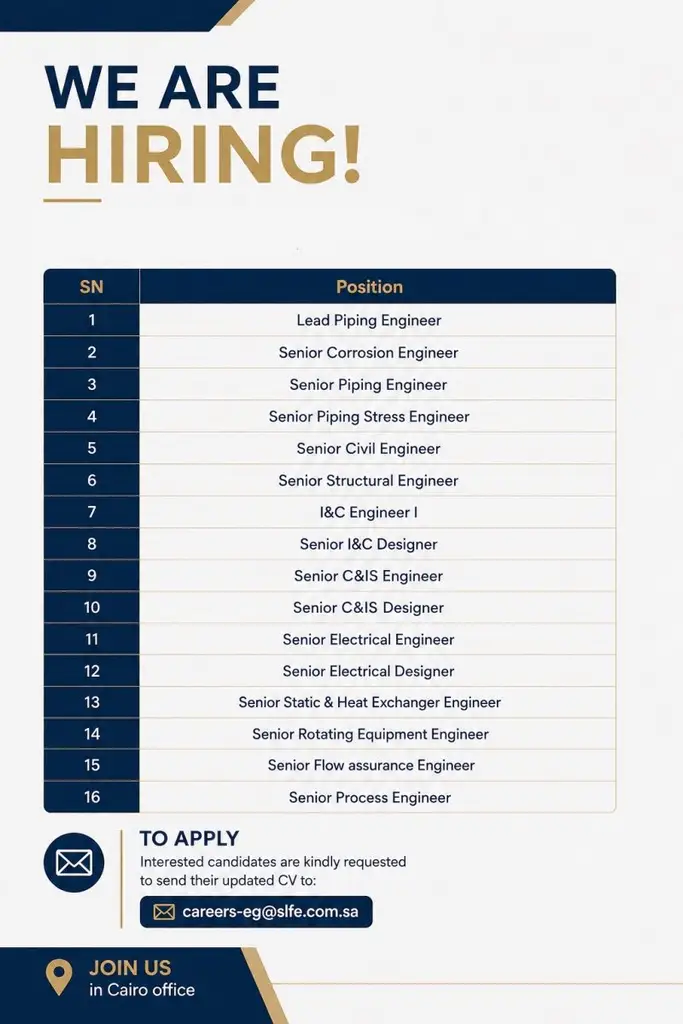 SLFE Cairo Hiring