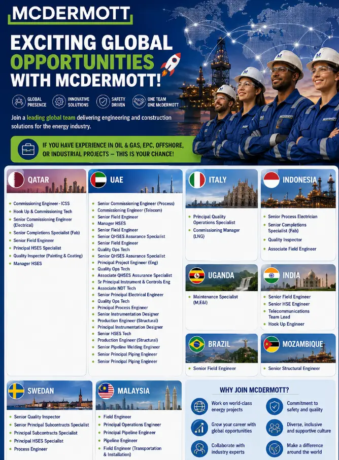 Mcdermott Global Jobs