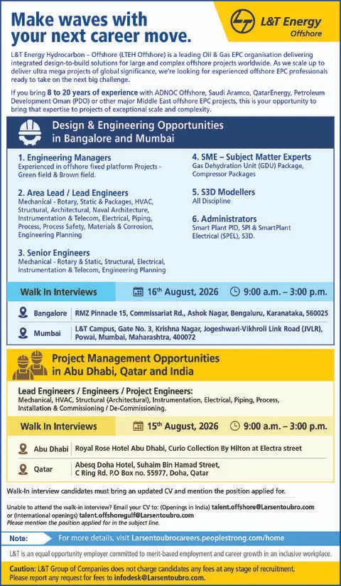 L&T Offshore Walk-in