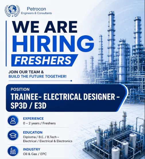 Freshers Hiring at Petrocon